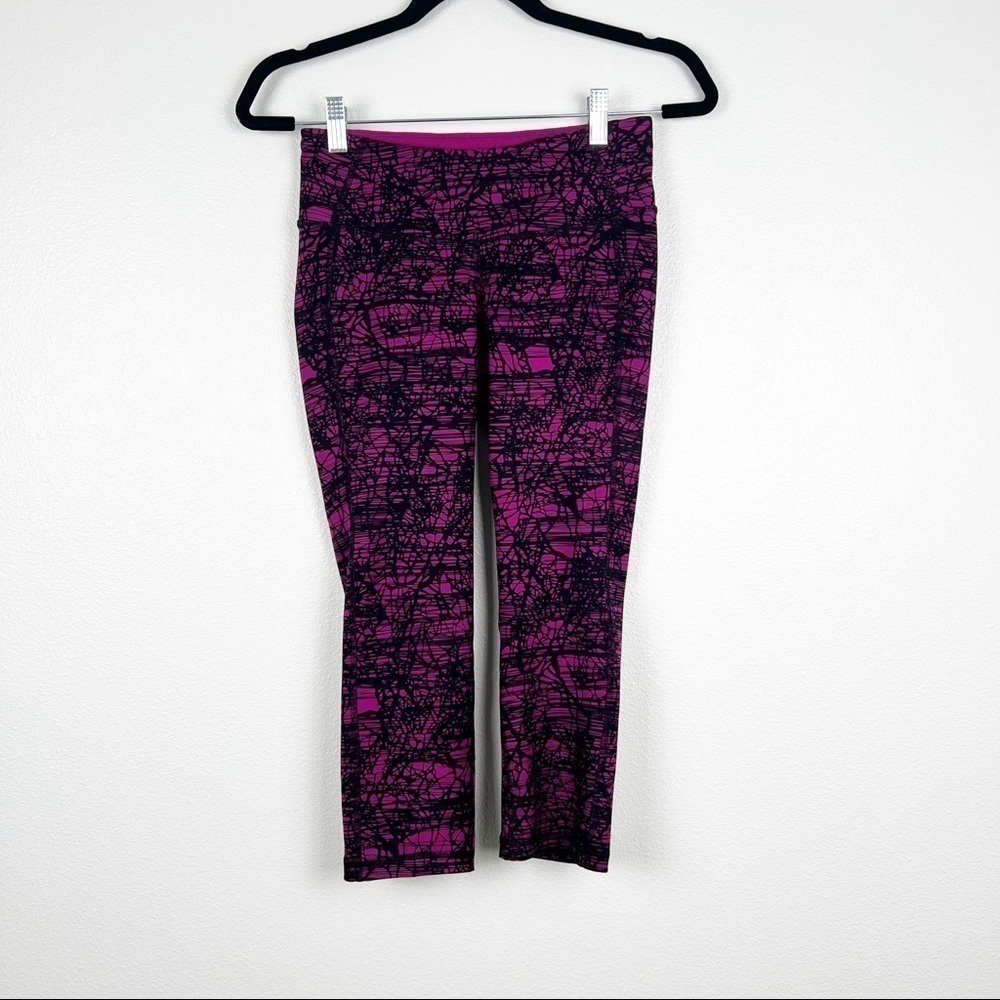 OLD Navy Active Cropped Leggings Purple Sz S